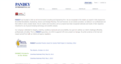 Desktop Screenshot of pandeyenvironmental.com